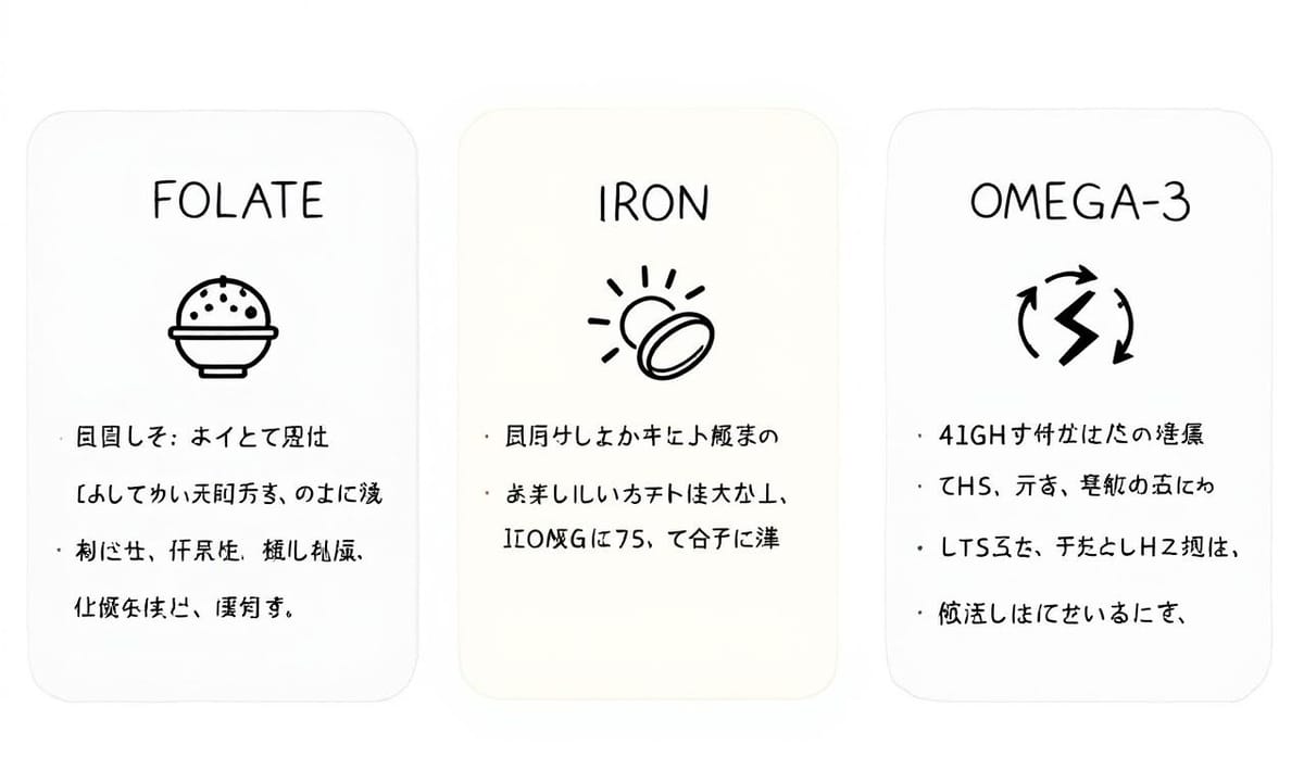 葉酸與Omega-3,哪些成分不能少?