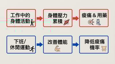 為什麼上班時的活動量與休閒運動感受不同？背後原因解析