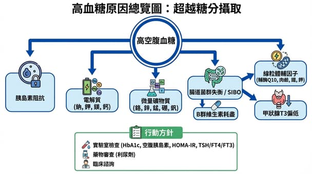 血糖數值正常但身體無法有效利用？上班族常見葡萄糖吸收問題解析