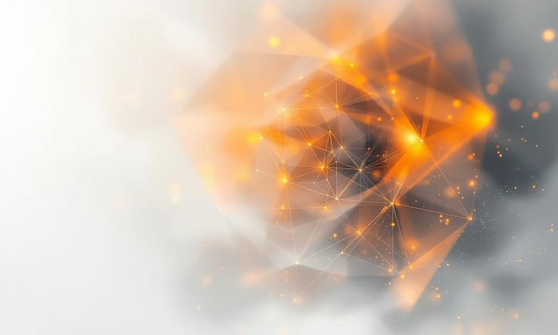 象徵「遮蔽」與「投射」概念的抽象圖像