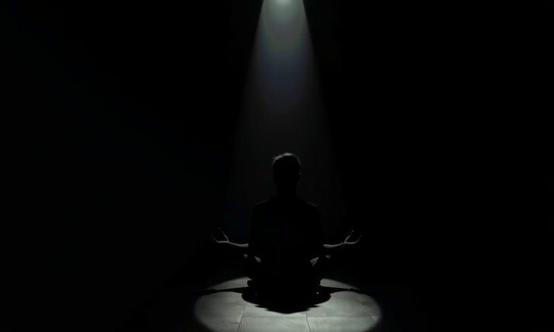 深入靜心時的孤獨與專注感