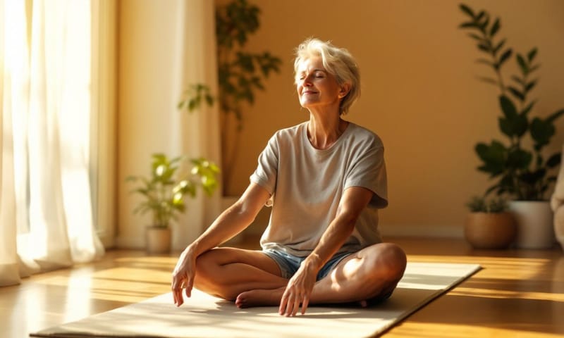 在自家客廳就能開始的簡單伸展，重點是感受身體，而不是追求完美姿勢。