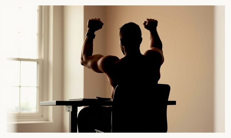 日常與鍛鍊的雙重曝光，象徵著兩者的融合