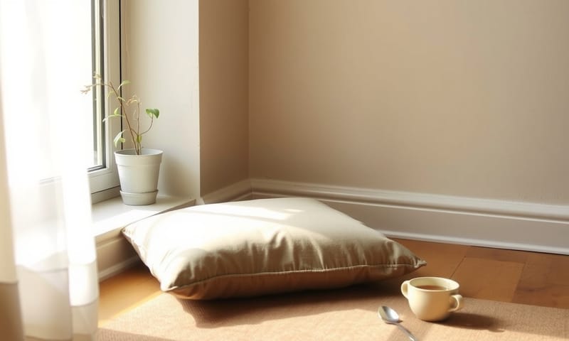 一個真實、不完美的靜心角落