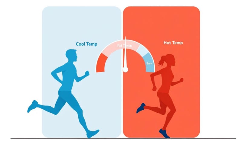 高溫下跑步，身體的燃料選擇會從脂肪轉向碳水化合物。