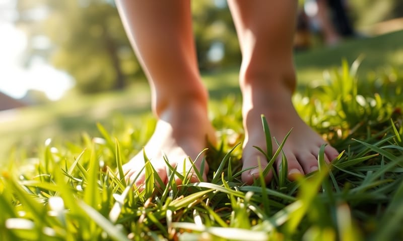 透過赤腳接觸大地，感受身體的「接地氣」