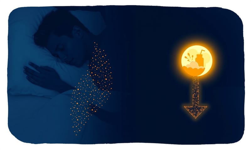 透過飲食策略減少夜間肌肉流失的示意圖