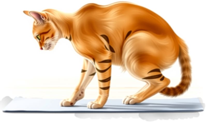 貓牛式的重點是流動感，感覺脊椎像波浪一樣活動。