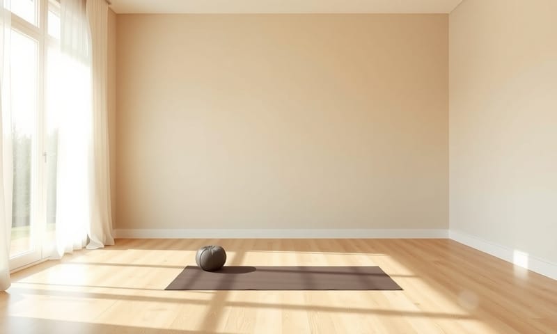 一個理想的練習空間：簡單、不受打擾，讓你專注於內在