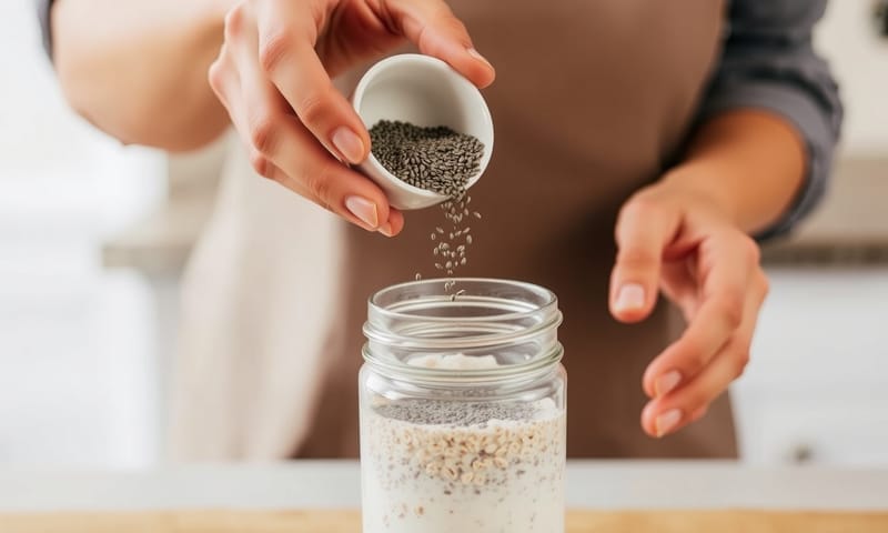 準備隔夜燕麥，大概是開始這一切最簡單的方法。