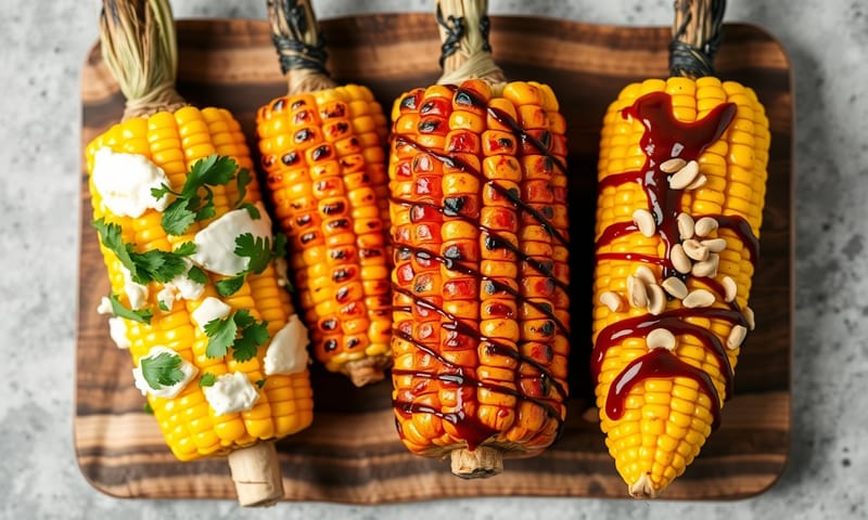 融合不同風味的創意烤玉米