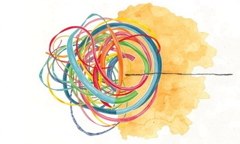 AI 就像把複雜糾結的決策過程，梳理成一條清晰的路徑。