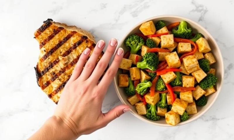 每天只要做一個小改變，例如把雞胸肉換成豆腐，長期下來對健康的影響可能超乎想像。