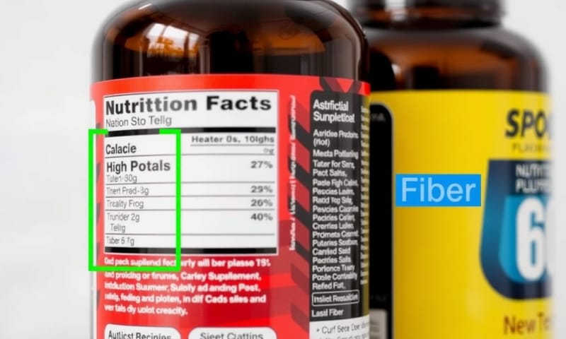 比較不同營養品的標示重點