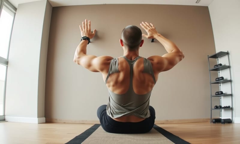 靠牆伸展是個簡單的開始