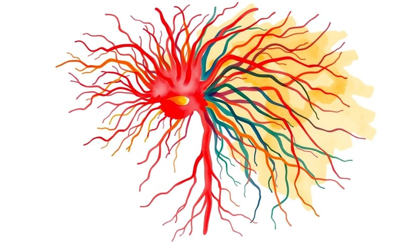 從混亂到平靜，神經系統的視覺化想像