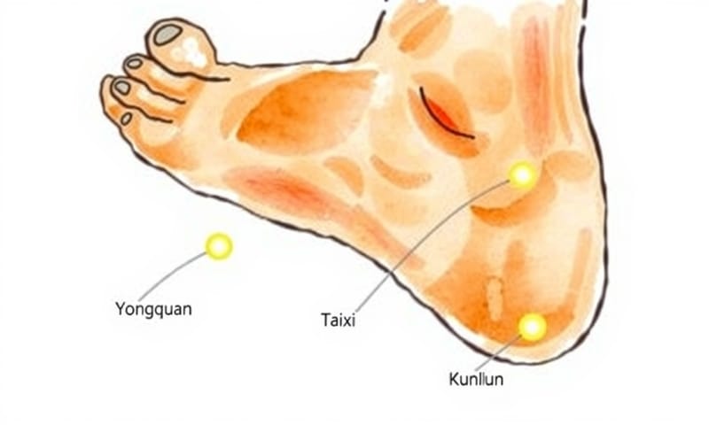 按摩這幾個點就對了：足部關鍵穴位圖
