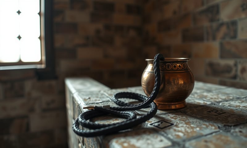 淨化儀式的場景：洗鼻壺和...那條讓人有點害怕的橡膠管。