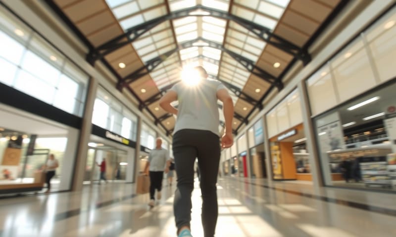 在商場裡散步，一個簡單卻有效的多活動方式