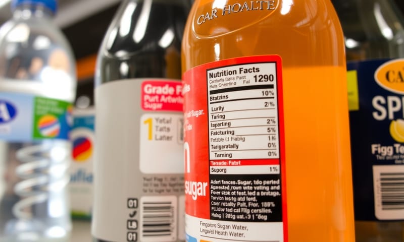 飲料上的營養標示，一個簡單的健康選擇指標