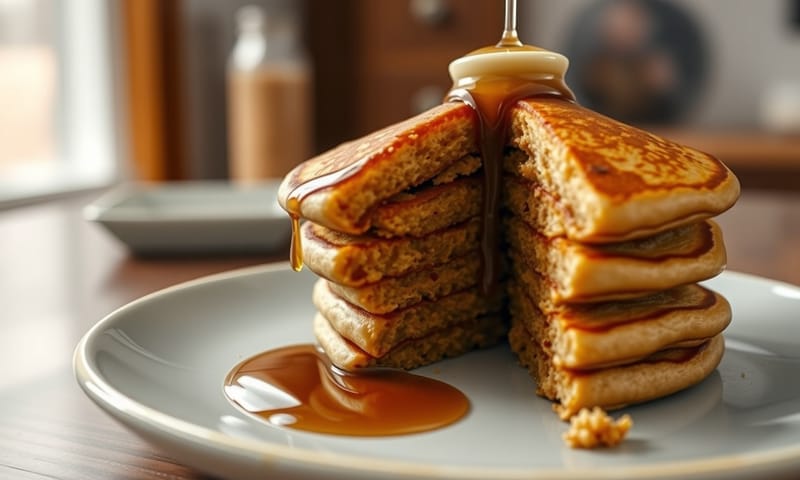 Kodiak 鬆餅成品，質地看起來比一般鬆餅更紮實