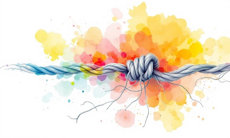 概念圖：DNA 端粒就像鞋帶頭的保護套，壓力會加速它的磨損