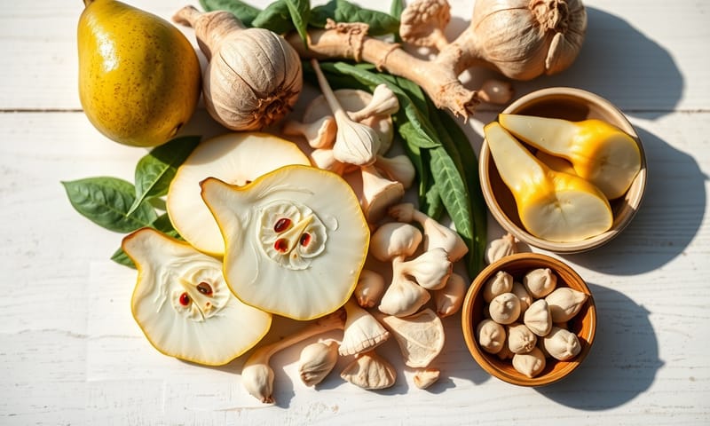 適合清潤肺燥的食材,例如水梨、百合